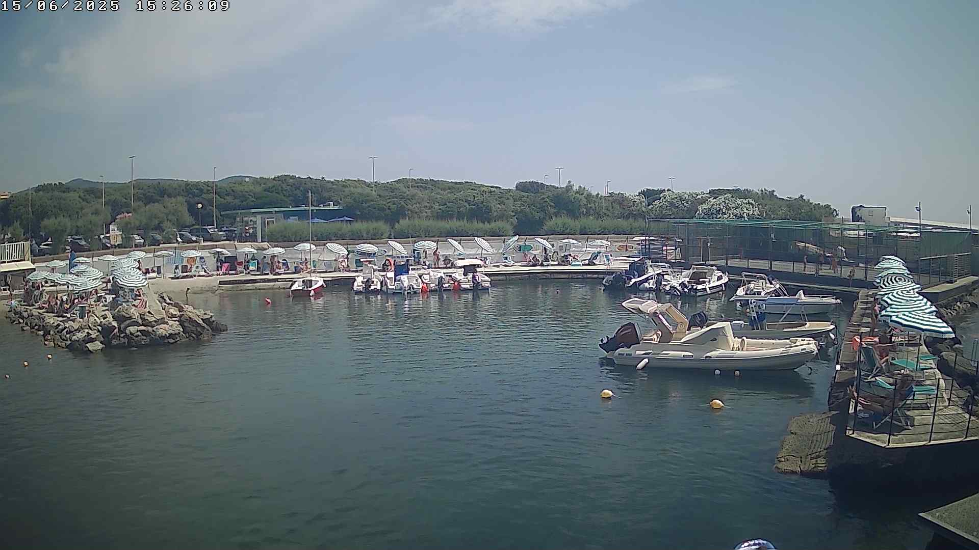 Webcam Onde del Tirreno - porticciolo